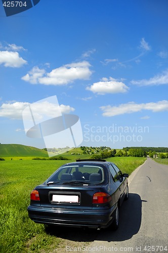Image of Car and landscape