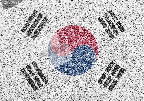 Image of Textured flag of South Korea in nice colors