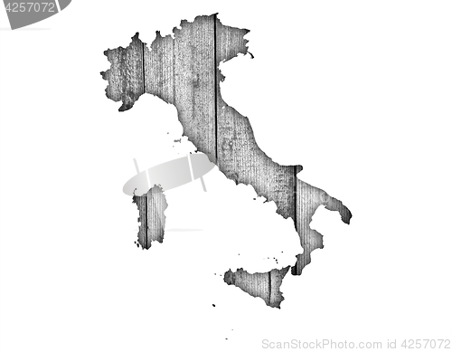 Image of Textured map of Itlay in nice colors