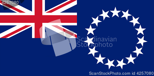 Image of Colored flag of the Cook Islands