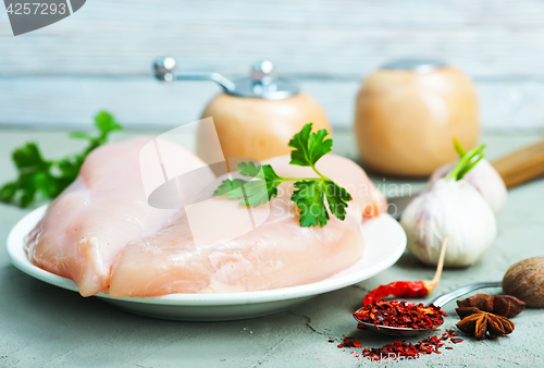 Image of raw chicken fillet