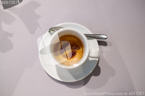 Image of coffee cup empty