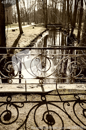 Image of old bridge in the park