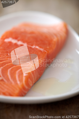 Image of fresh raw salmon fillet