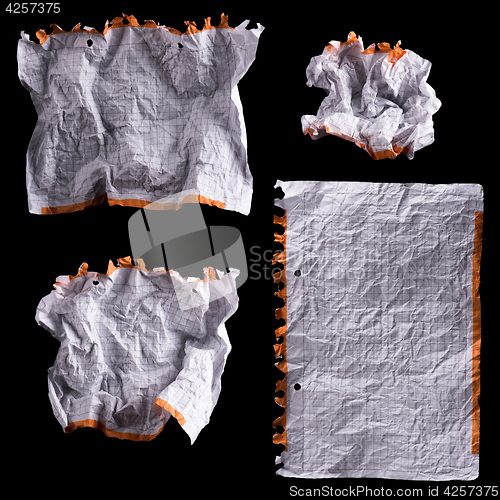 Image of Crumpled white sheet of paper