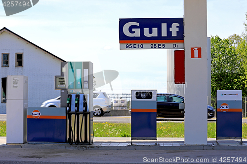 Image of Gulf Petrol Station Fuel Pumps