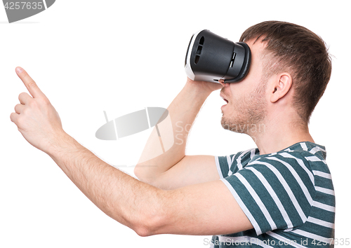 Image of Man in VR glasses