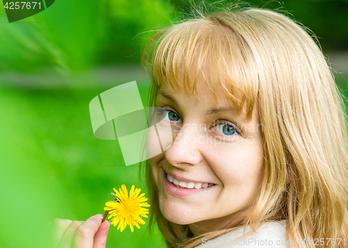 Image of Woman portrait at spring park