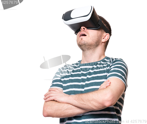 Image of Man in VR glasses