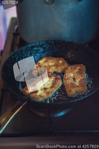 Image of Grandmother bakes pies