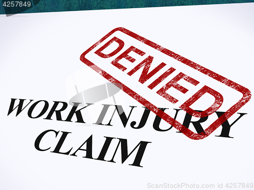 Image of Work Injury Claim Denied Shows Medical Expenses Refused