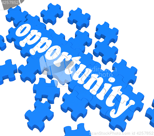 Image of Opportunity Puzzle Shows Career Chances