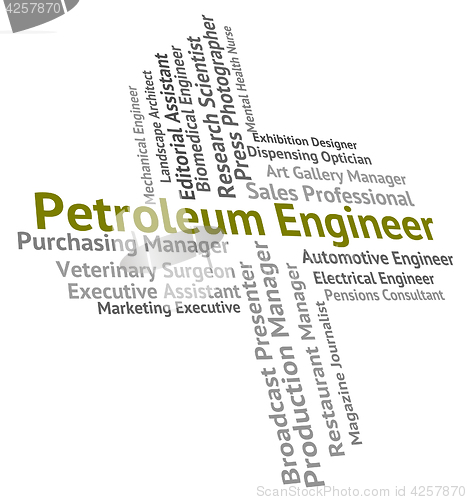 Image of Petroleum Engineer Means Gas Employment And Jobs