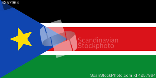 Image of Colored flag of South Sudan