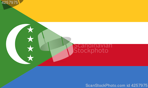 Image of Colored flag of the Comoros