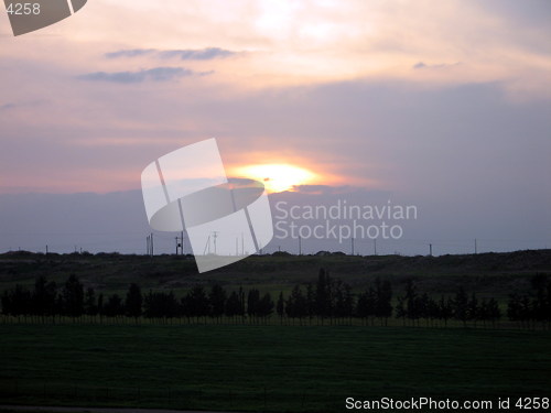 Image of Sunset blue. Nicosia. Cyprus