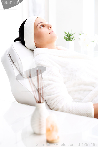 Image of Aromatherapy, relaxation in the spa salon.