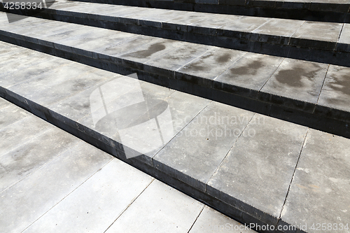 Image of Stairs made of concrete, close-up