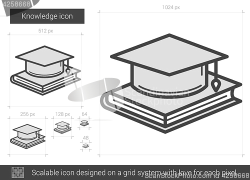 Image of Knowledge line icon.