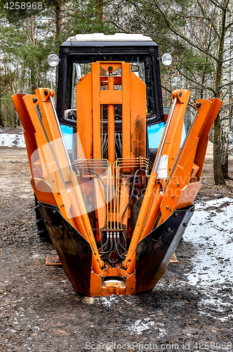 Image of Technique, special machine for transplanting large trees