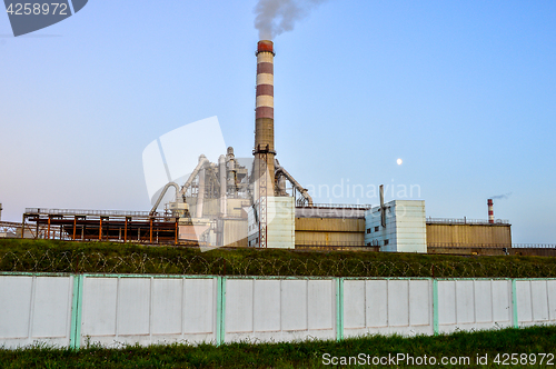 Image of Pollution of atmospheric air from the chimneys of plants