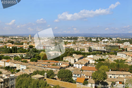 Image of Panorama of Carcassonne lower town