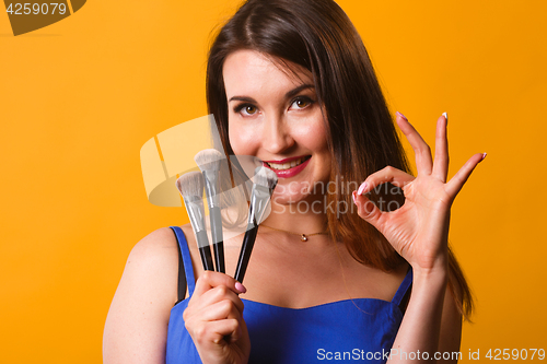 Image of Photo of woman with makeup