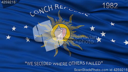 Image of Closeup of Key West City Flag