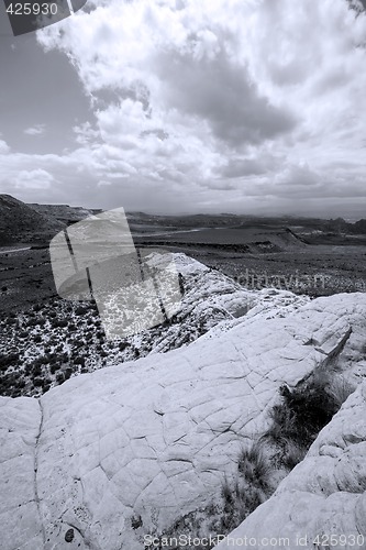 Image of Looking down the Sandstones in to Snow Canyon - Utah