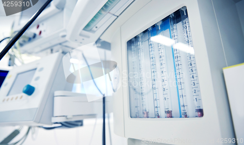 Image of anesthesia machine at hospital operating room