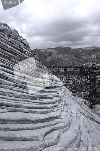 Image of Looking down the Sandstones in to Snow Canyon - Utah