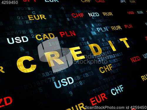 Image of Business concept: Credit on Digital background