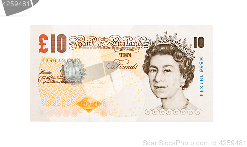 Image of Pound currency background - 10 Pounds