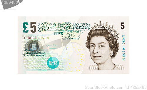 Image of Pound currency background - 5 Pounds