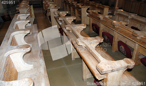 Image of Wooden Church Pews