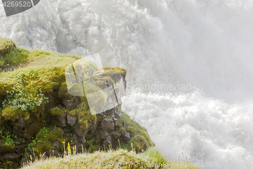 Image of Gullfoss waterfall - Iceland - Detail