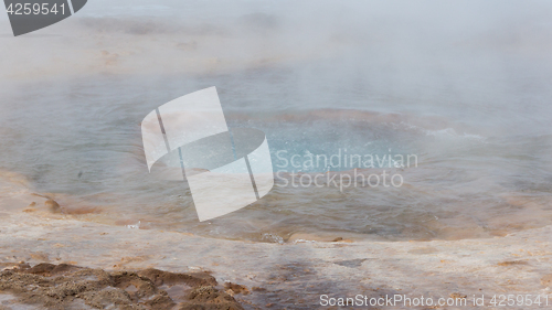 Image of The famous Strokkur Geyser - Iceland - Close-up