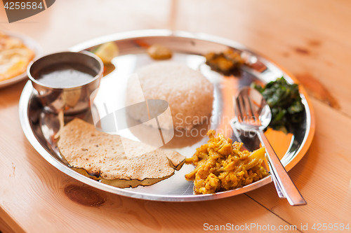 Image of Nepali Thali, Upper Mustang style