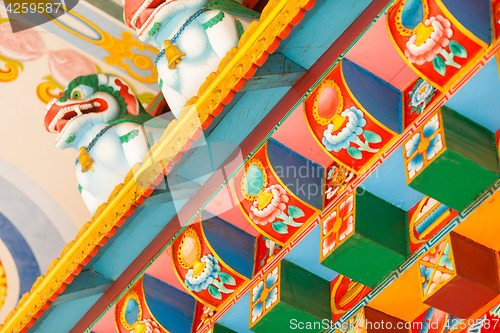 Image of Buddhist temple details