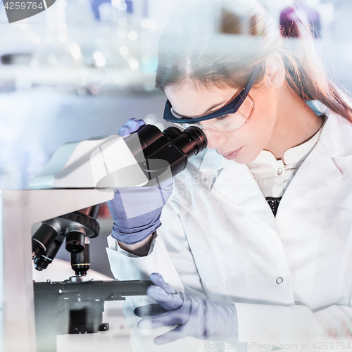 Image of Female health care researchers working in scientific laboratory.