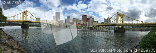 Image of Pittsburgh Pennsylvania Downtown City Skyline Allegeny River