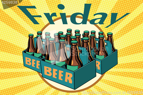 Image of Friday and a lot of beer