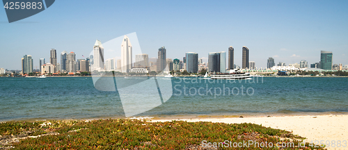 Image of San Diego Bay Downtown City Skyline Waterfront