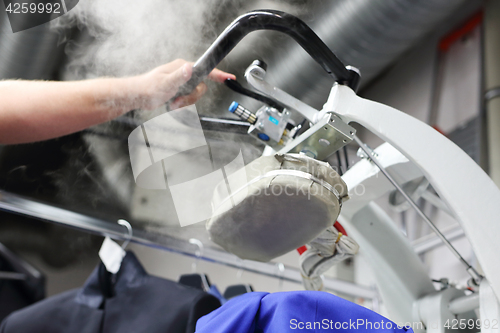 Image of Steam generator. Clothing industry. Ironing steam.