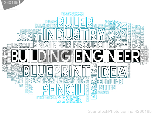 Image of Building Engineer Indicates Real Estate And Apartment