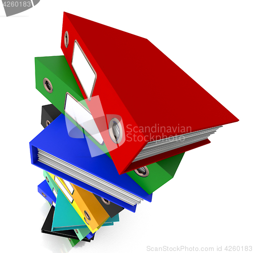 Image of Stack Of Files For Getting Organized