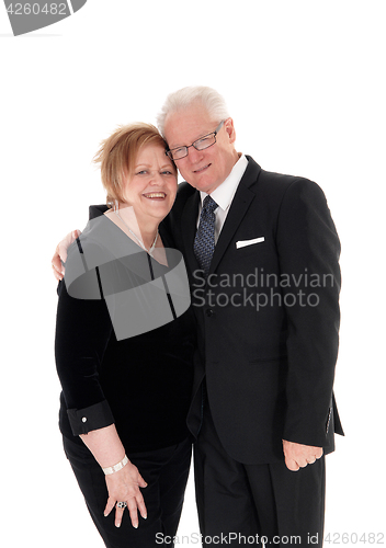 Image of Lovely senior couple hugging.