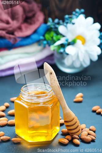 Image of honey with nuts