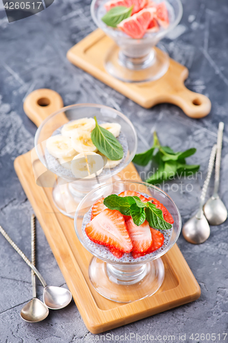 Image of desert with fruit