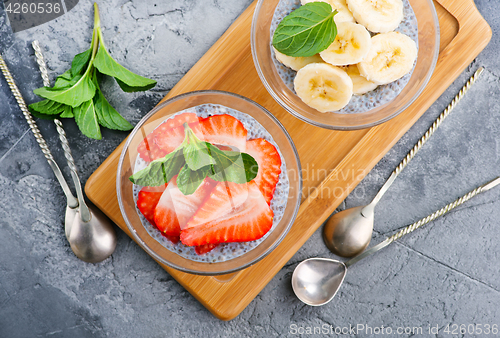 Image of desert with fruit